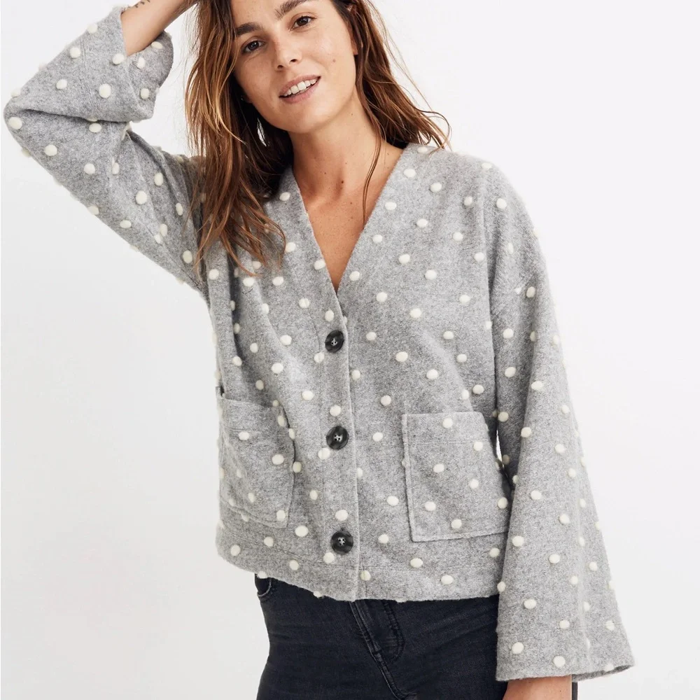 Madewell texture and thread bobble cardigan - Picture 1 of 5